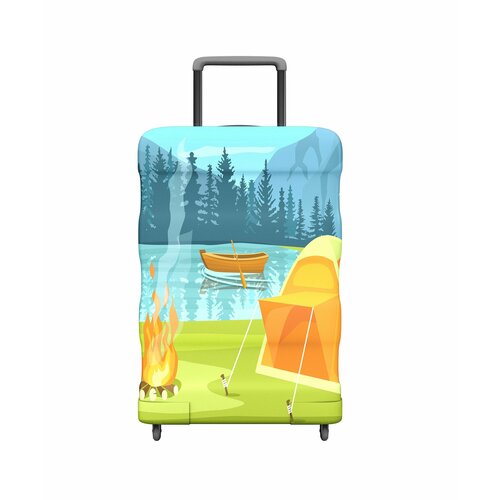 фото Чехол для чемодана brandburg ччm-турист-8, размер m, мультиколор