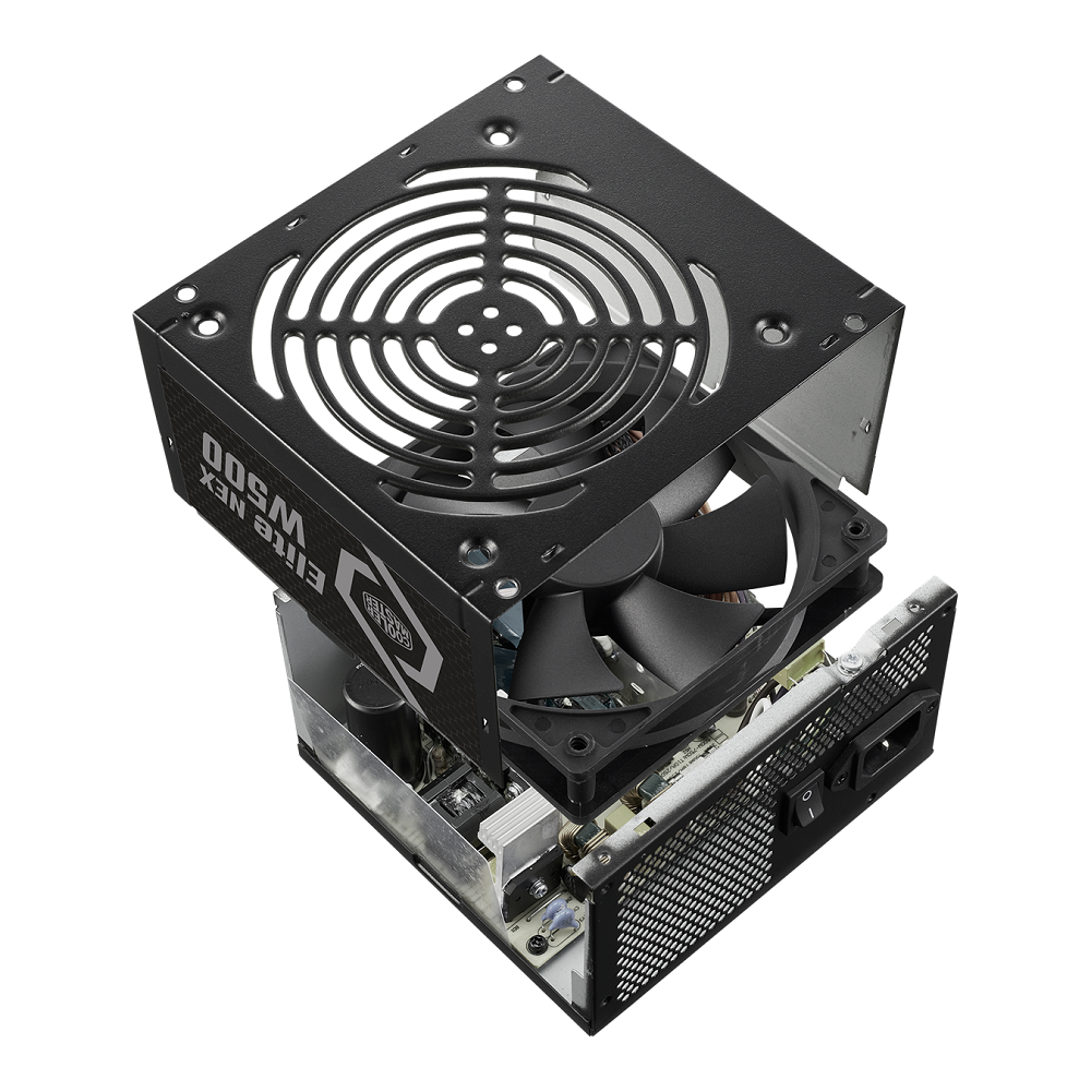 Блок питания Cooler Master 500 Ватт/ Elite NEX N500, 500W, ATX, 120mm, 5xSATA, 2xPCI-E(6+2), 3xMolex, APFC, EU Cable