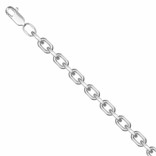 Цепь Krastsvetmet Цепь из серебра НЦ22-206А-3 диаметром проволоки 1,8, серебро, 925 проба, родирование, длина 55 см, средний вес 50.31 г, серебряный