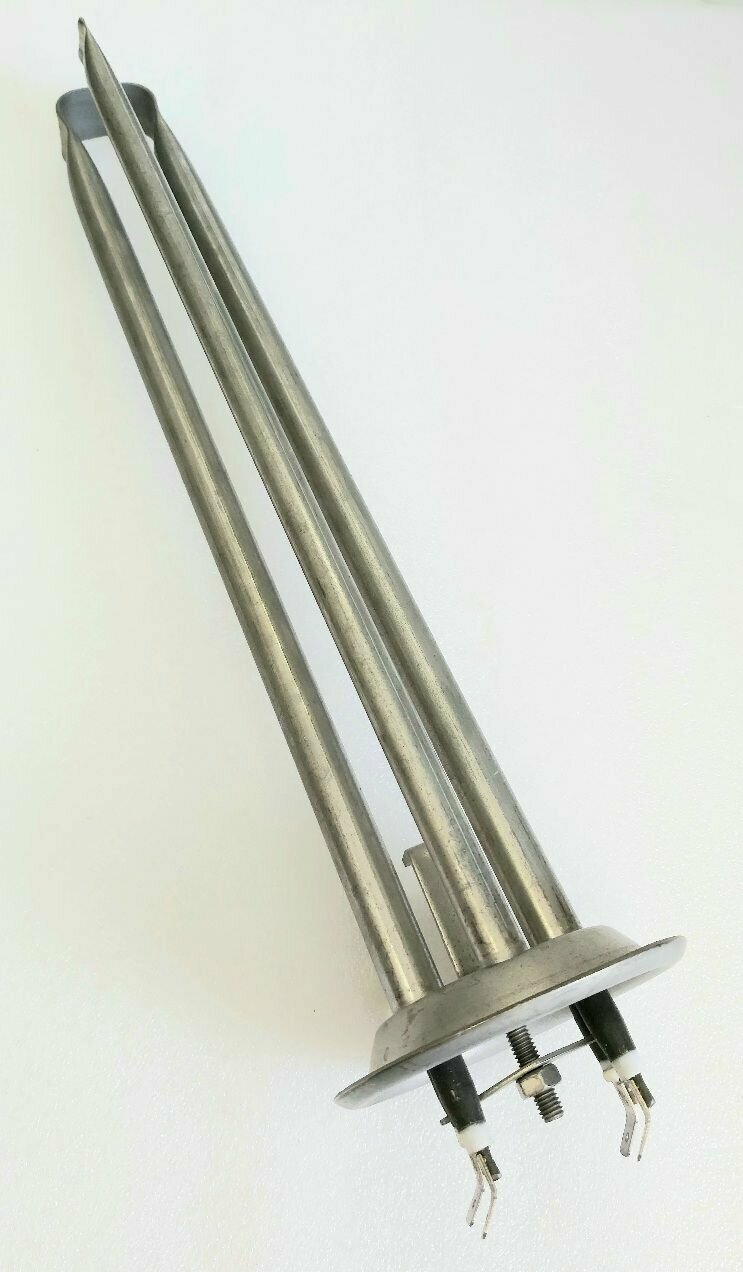 фото Колба в сборе ТЭН RF92 типа RES 360мм/M6. Сухие ТЭН 1500вт (750+750)