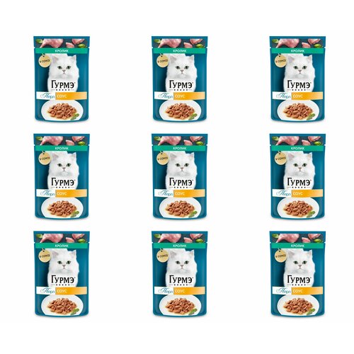 Гурмэ влажный корм для кошек, Перл Нежное филе, со вкусом кролика в соусе, 75 г, 9 шт