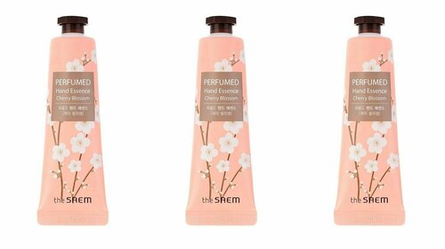 THE SAEM Крем для рук парфюмированный с вишней Perfumed Hand Essence Cherry Blossom 30мл - 3 штуки