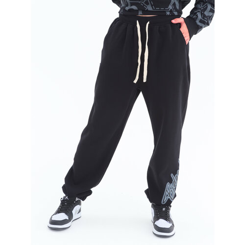 фото Брюки , размер 44-46(рост 170см), черный kf (koffee)