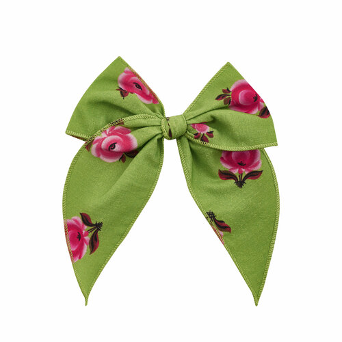 Бант POLUSHA green FLOWER BOW, зеленый, мультиколор