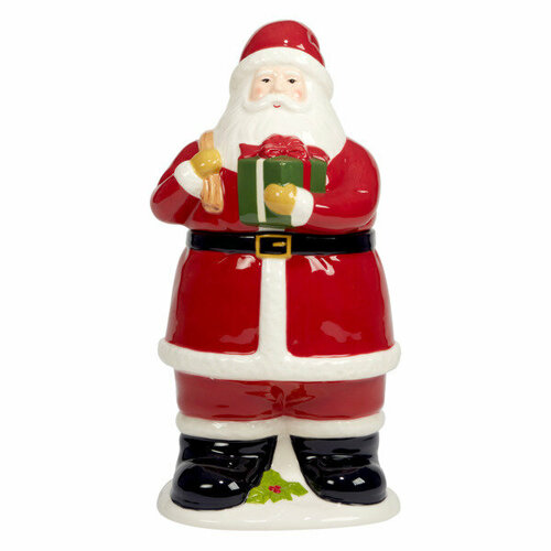 Банка для печенья 3D Certified Int. Счастливое Рождество Санта, керамика