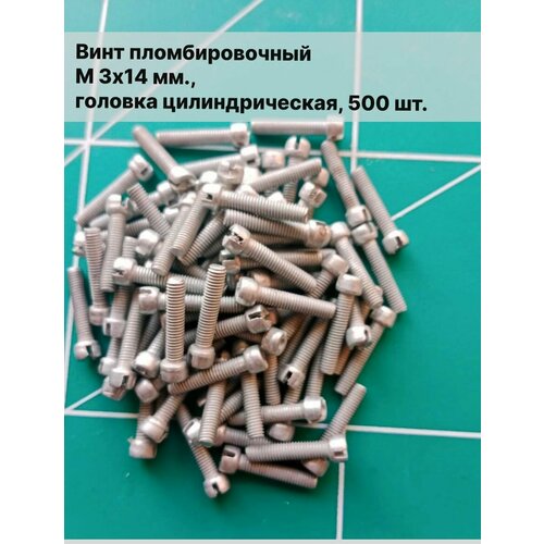 Винт пломбировочный М 3х14 мм головка цилиндрическая 500 шт 5000₽