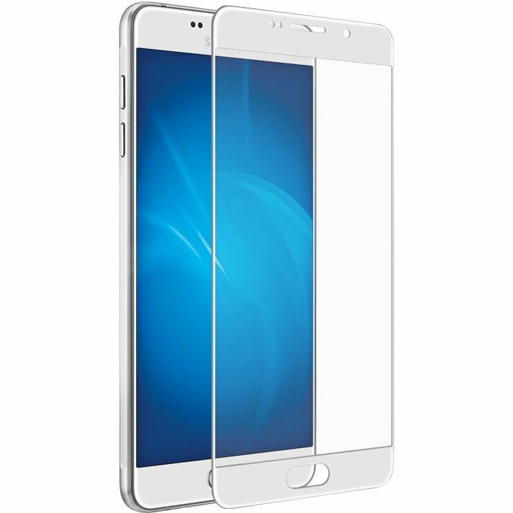 Samsung Galaxy A5 2016 a510 Защитное стекло 3D, бронестекло полное покрытие, белое