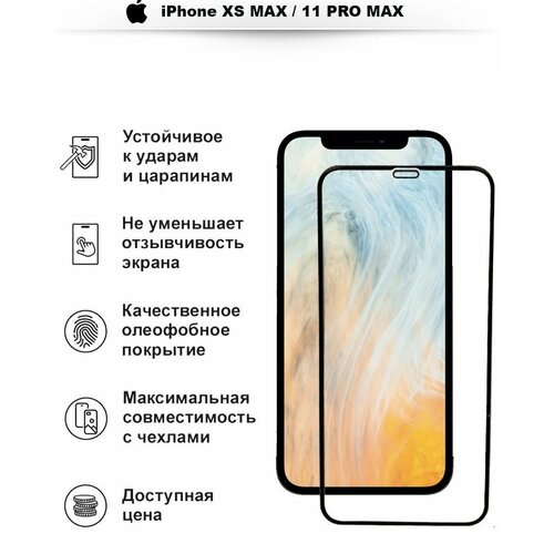 Защитное стекло 15D для iPhone 11 pro max / XS Max
