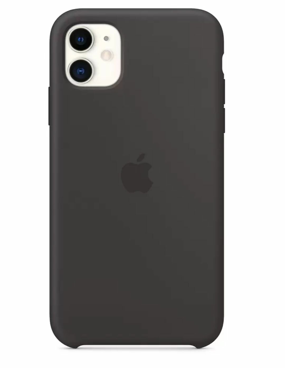 Чехол на Айфон 11 под оригинал чёрный , Apple iPhone 11 замша утолщённый противоударный