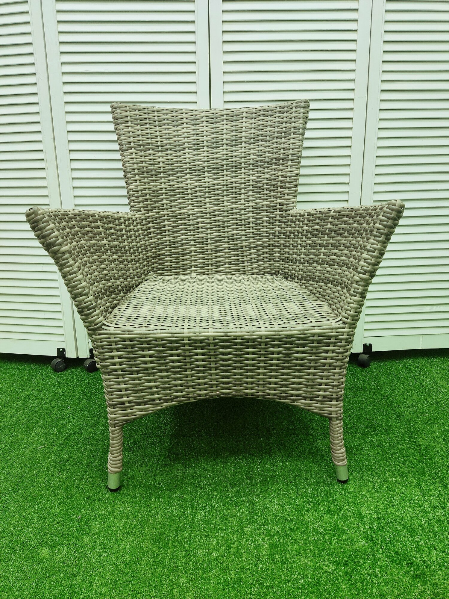 Плетеное алюминиевое кресло для дома и дачи "Кипр"