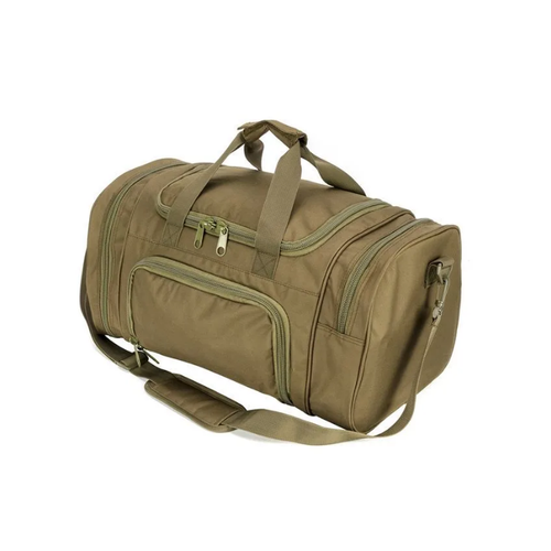 фото Сумка спортивная , 40 л, ручная кладь, хаки без бренда
