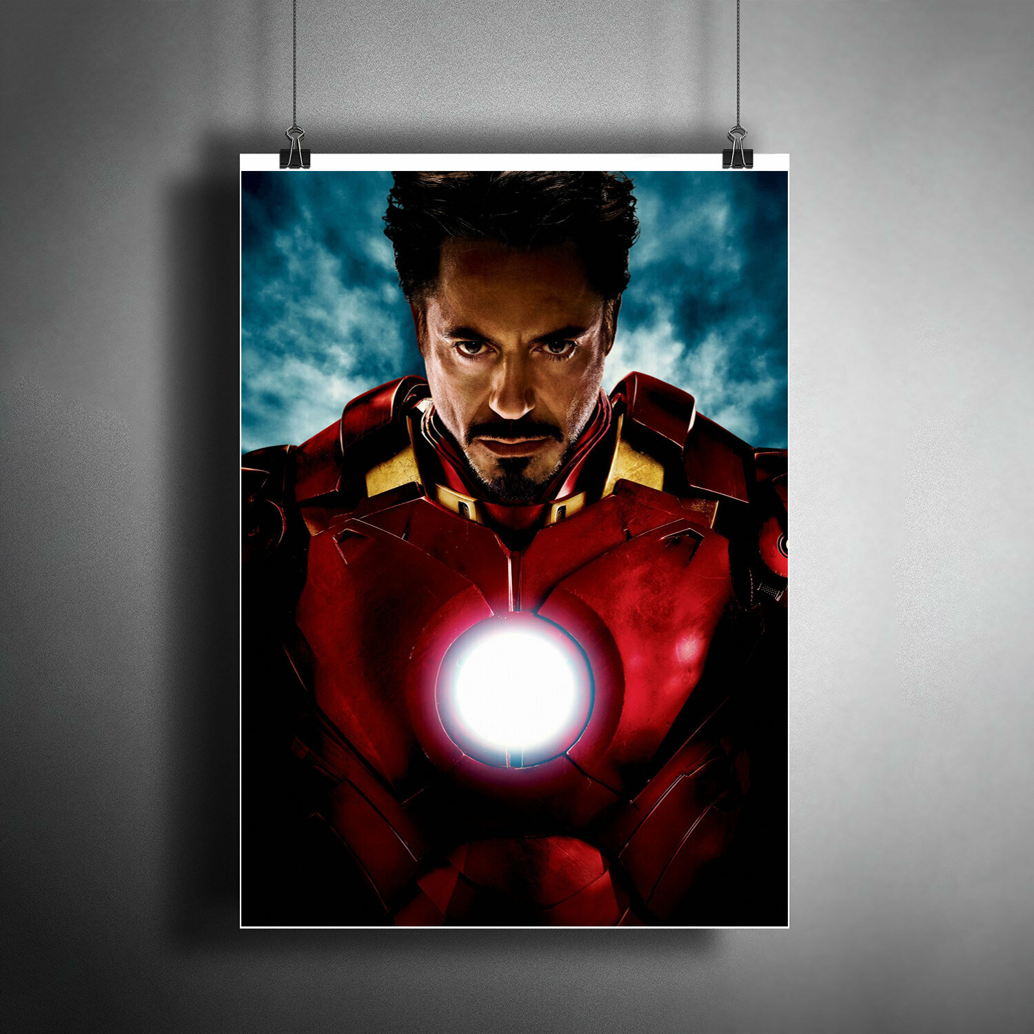 Постер плакат для интерьера "Железный Человек. The Iron Man. Тони Старк. Комиксы Марвел" / A3 (297 x 420 мм)