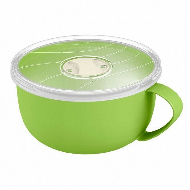 фото Контейнер-кружка д/бульона с клапаном 0,5л, зеленая 433248909 Phibo/Бытпласт (арт. 814954)