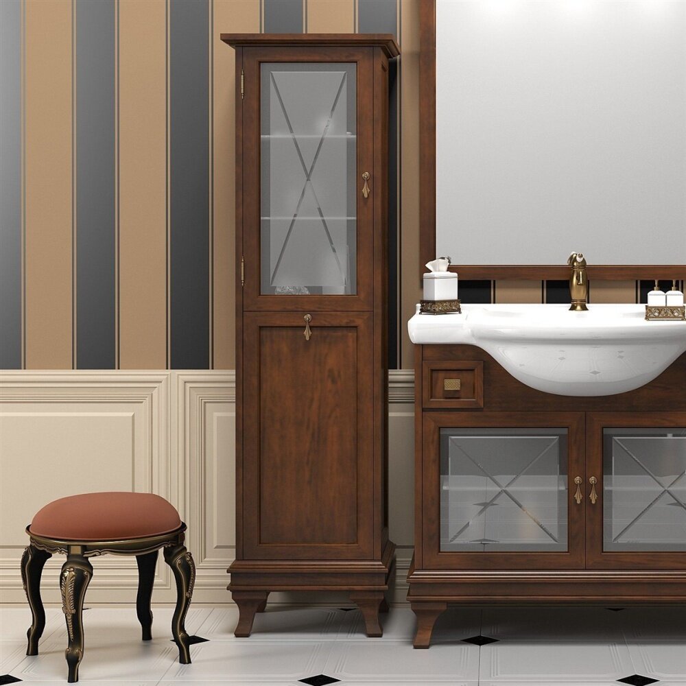 фото Opadiris Шкаф-пенал Opadiris Борджи L светлый орех