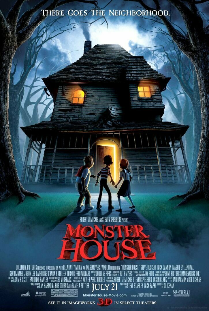 Плакат постер на бумаге Monster House/Дом-монстр/. Размер 21 х 30 см