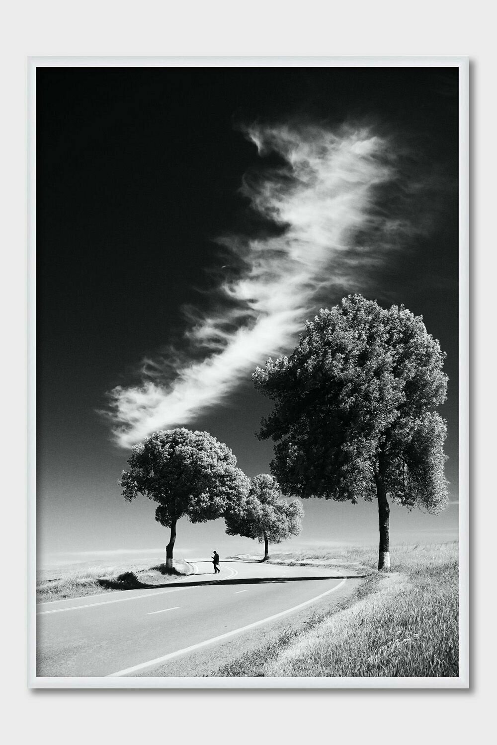 Постер для интерьера Postermarkt 30х40 см в белой рамке Черно-белый #7