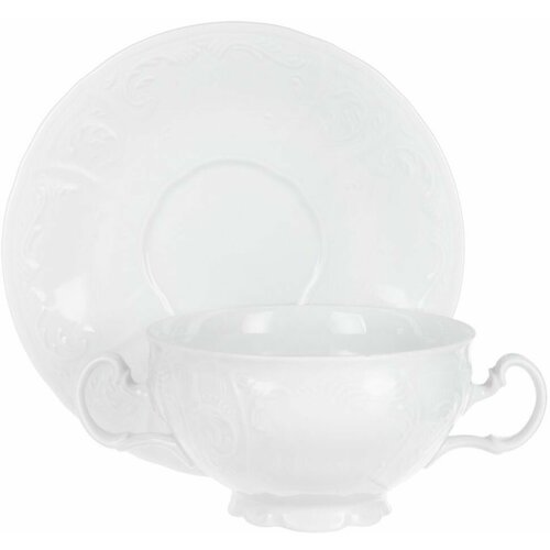 Набор чашек 6 шт. 360 мл с блюдцем 180 мм