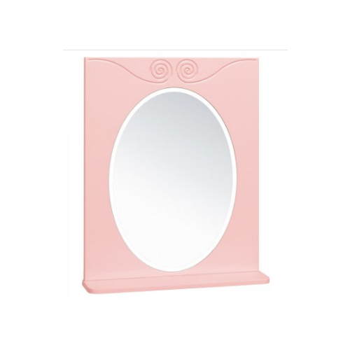 Шкаф зеркальный навесной RUNO Винтаж 60 /розовый/