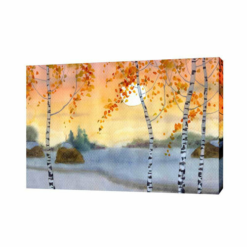 Картина на холсте Березки 50х70 см