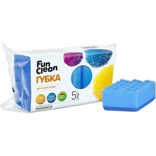 Губка для посуды Fun Clean 5 шт. 6792