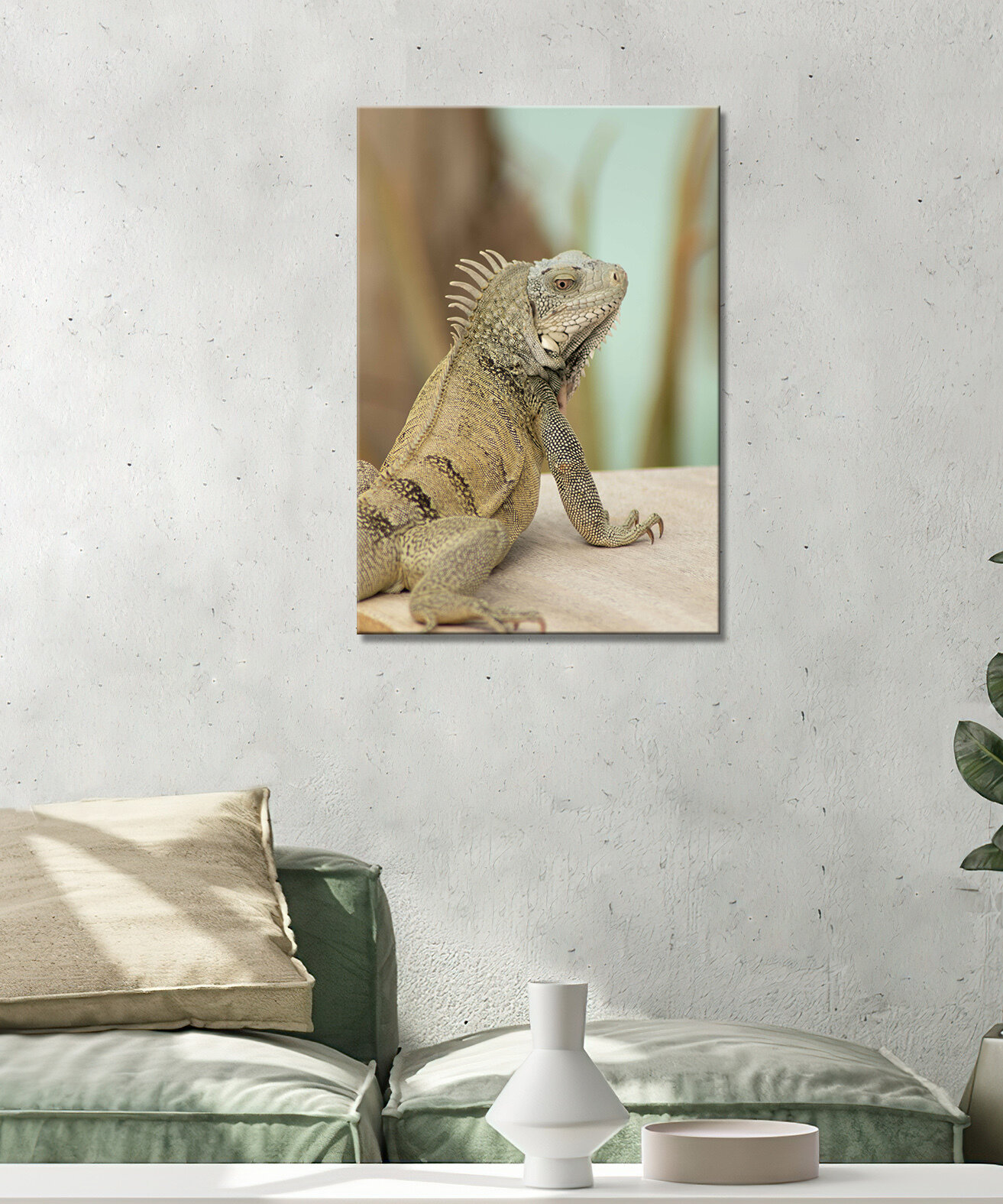 Картина - Игуана мадагаскарская игуана коричневая игуана (1) 20х30