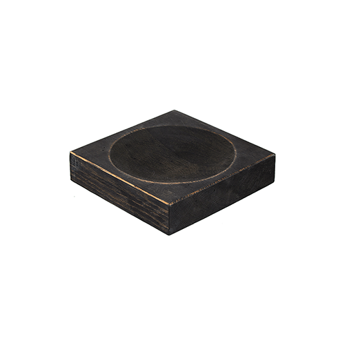 Тарелка квадратная дуб H45 L200 B200мм тем дерево PPwood QGY - 3113₽