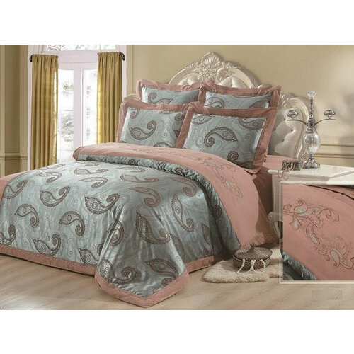 Постельное белье жаккардовое с вышивкой SILK PLACE 067-4-1521 1,5-спальное 50х70 (2шт)