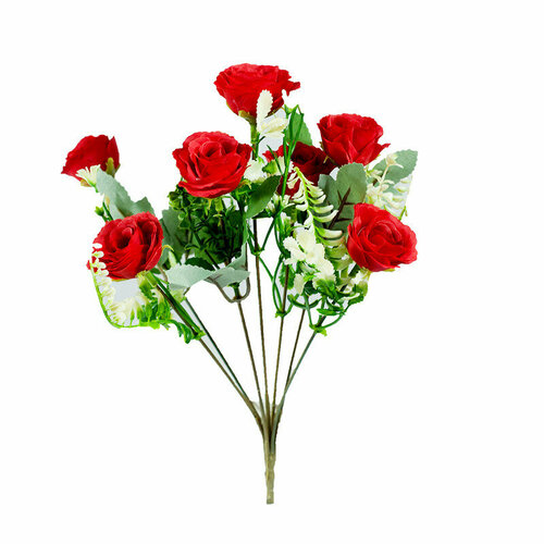 Искусственный букет цветов из роз 32 см.