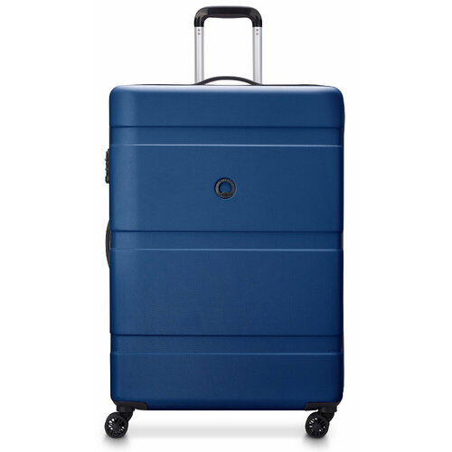 Чемодан Delsey, 95 л, размер L, синий чемодан delsey размер l синий