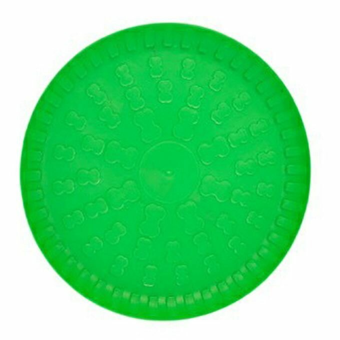 HOMEPET Игрушка для собак фрисби зеленая, размер 22,5 см