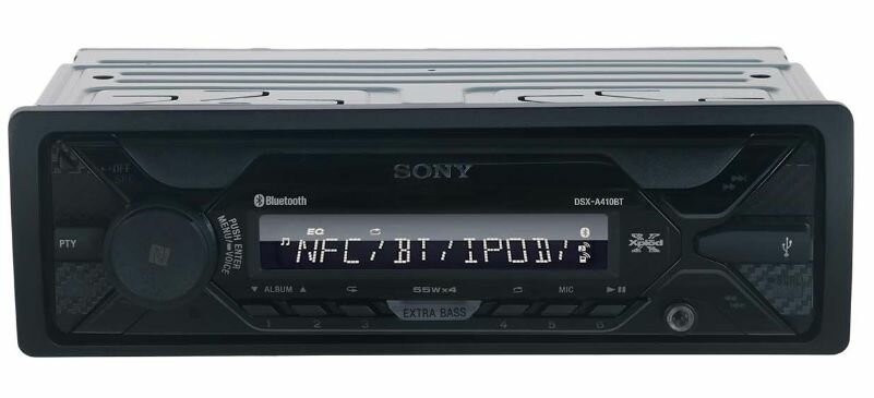 Автомагнитола SONY DSX-A410BT USB MP3 FM RDS 1DIN 4x55Вт черный - фото №8