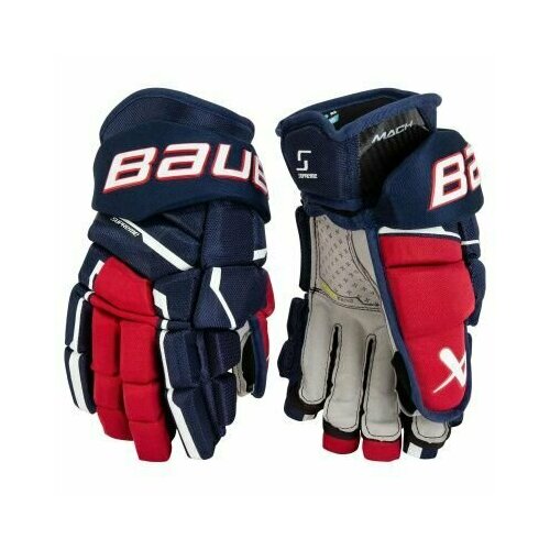 фото Перчатки bauer supreme mach int (nav/red/wht 13")