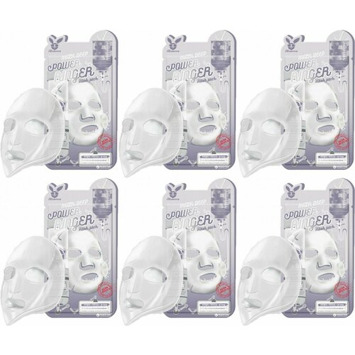 Elizavecca Маска на тканевой основе Milk Deep Power Ring Mask Pack, 6 шт