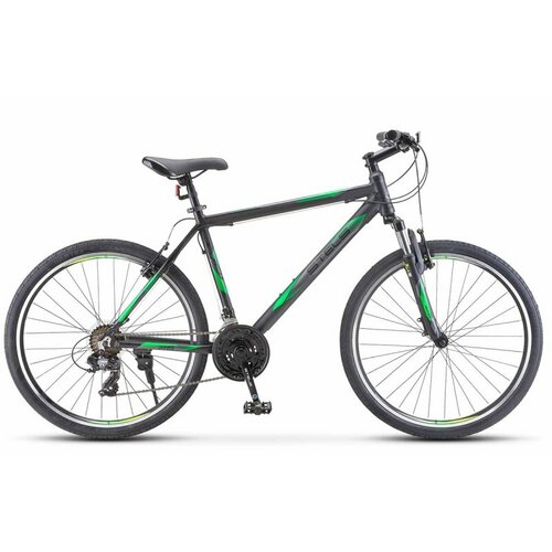 Велосипед 26 Stels Navigator 620 V K010 (рама 14) (ALU рама) Серый/матовый велосипед 26 stels navigator 590 v k010 рама 16 alu рама бордовый салатовый