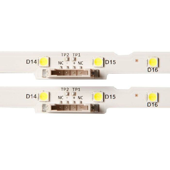 Светодиодная подсветка для телевизоров Samsung UE50NU, UE50RU, UE50N, AOT_50_NU7300, BN96-45952A, V8N1-500SM0-R0, 2x38LED (комплект, 2 шт) — фото 3