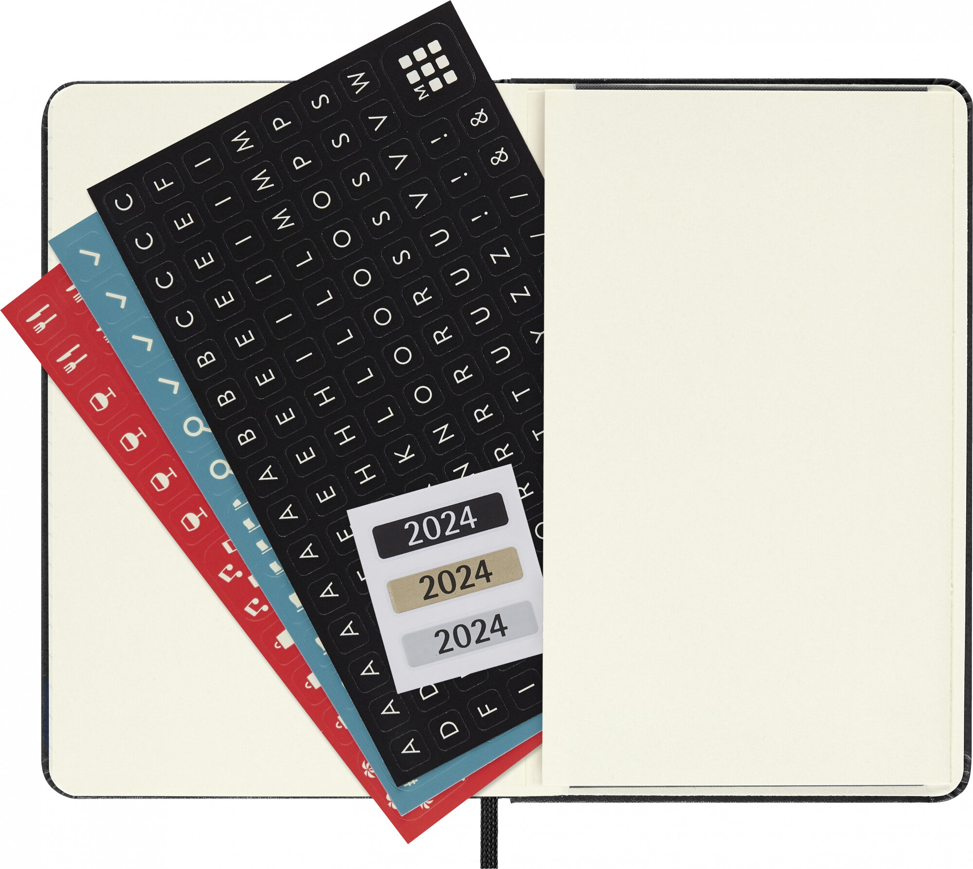 Еженедельник Moleskine Classic WKLY VERTICAL, черный (dhb12wv2) - фото №11
