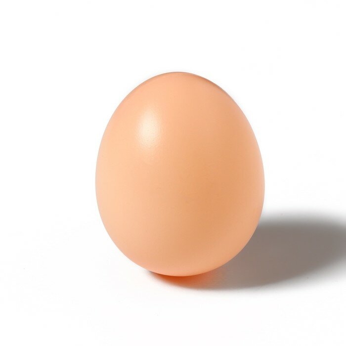 Яйцо искусственное подкладное, для кур, 4 × 5 см, 1 шт, коричневое