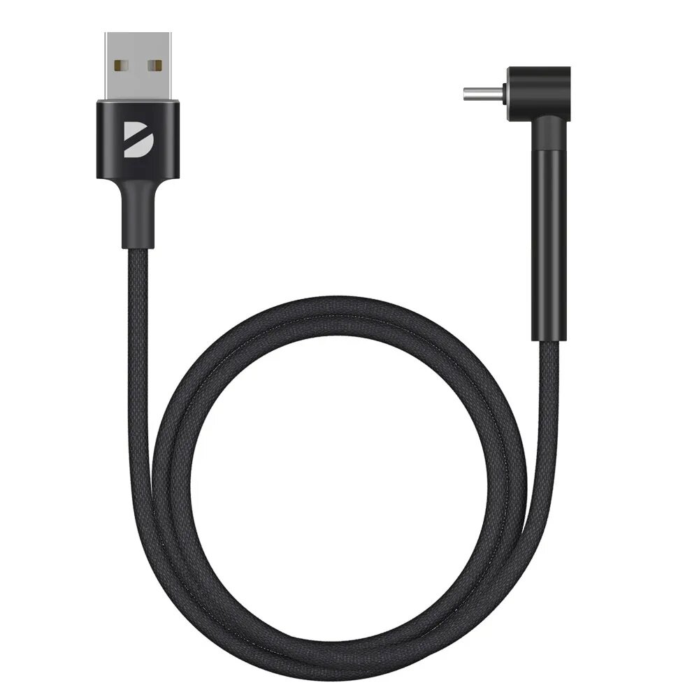 Кабель Deppa Stand Cable USB - USB-C, черный (RU)