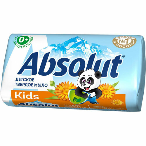 Комплект 5 штук, Мыло туалетное ABSOLUT Kids календула, 90 г