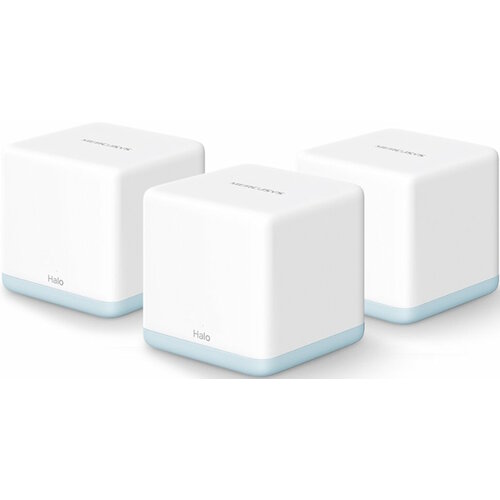 Wi-Fi система Mercusys Halo H30 (3-PACK) wi fi система tp link deco x55 3 pack 802 11ax 2976mbps 2 4 ггц 5 ггц 2xlan белый