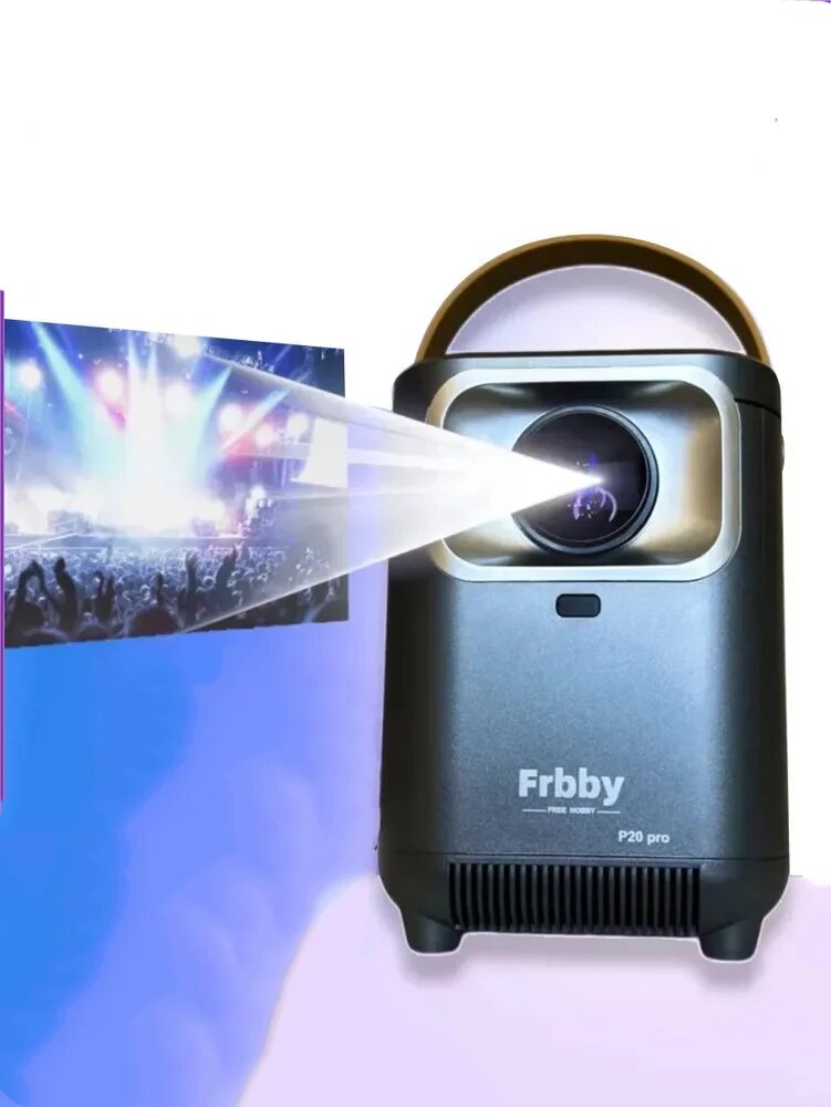 Проектор Frbby P20 PRO портативный c Wi Fi + Bluetooth  1920x1080 4K HD Android TV Серый