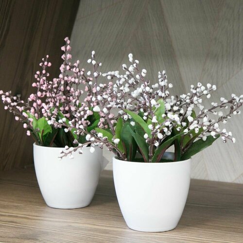 Растение искусственное Верба в кашпо 17 см микс 1127₽