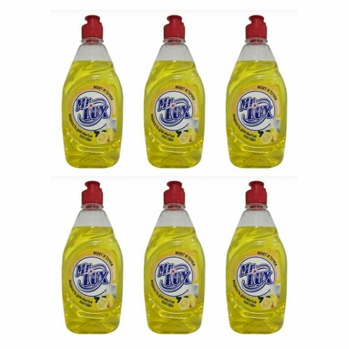 Мr. Lux Средство для посуды Лимон, 450 мл, 6 штук