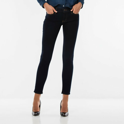 фото Джинсы скинни levi's, размер 24/30, черный