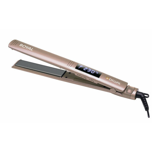Щипцы для выпрямления волос 24х120мм с терморегулятором титаново-турмалиновое покрытие DEWAL ROYAL 498300₽