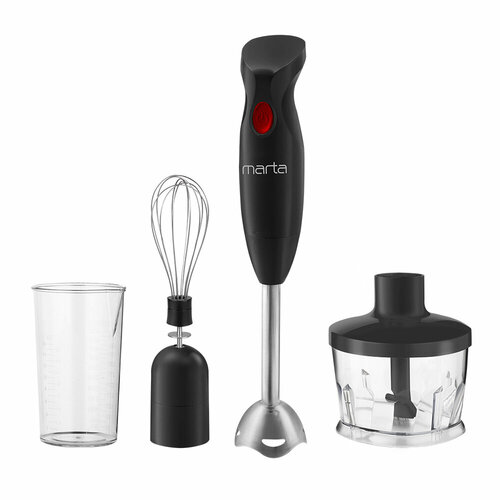 Кухонный комбайн с ручным блендером MARTA MT-1589 красный гранат 115900₽