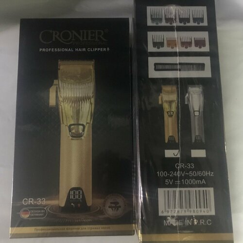 Машинка для стрижки Cronier CR-33 золто 239000₽