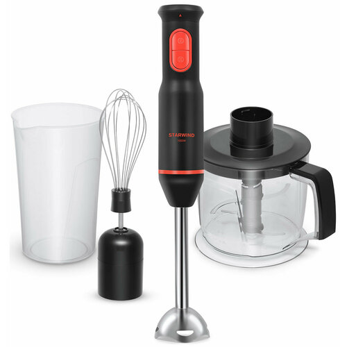 Погружной блендер Starwind SBP2300b 1000 Вт красныйчерный 219000₽