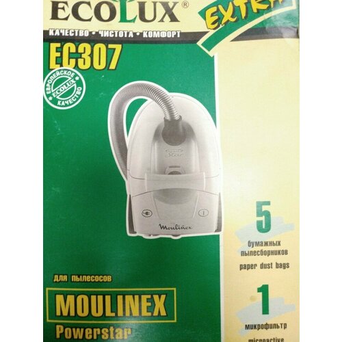 ecolux ec 1702 пылесборники Бумажные пылесборники Ecolux EC307 для MOULINEX powerstar