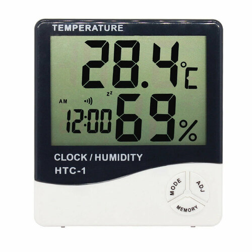 Цифровой измеритель температуры и влажности, с подсветкой, комнатный термометр, гигрометр, часы, будильник цифровой пищевой термометр для кухни электронный прибор для измерения температуры в духовке для приготовления пищи барбекю мяса воды м